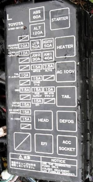 Схема с крышки блока