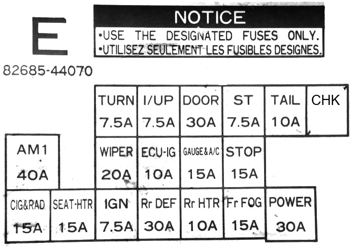 схема с крышки блока тойота ипсум 