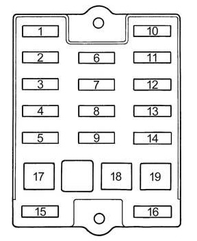 Схема блока в салоне