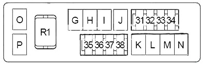 Схема блока под капотом инфинити 