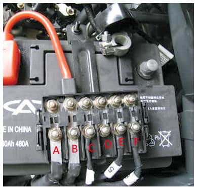 Схема блока на АКБ