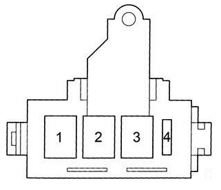 Схема блока на АКБ предохранители Toyota Land Cruiser 100