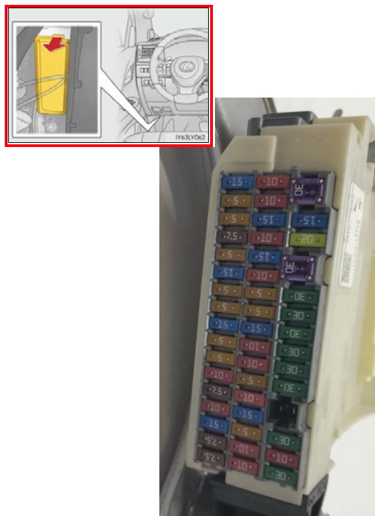 Расположение блока в салоне