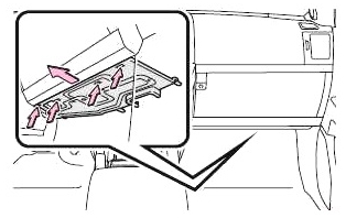 Доступ к блоку в салоне