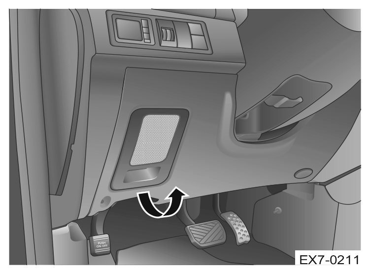 Расположение блока в салоне