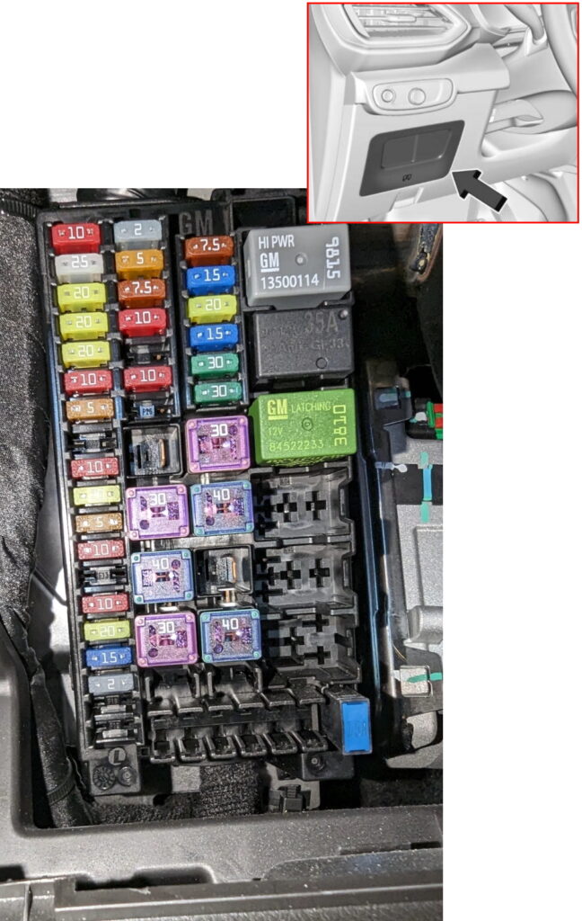 Блок в салоне