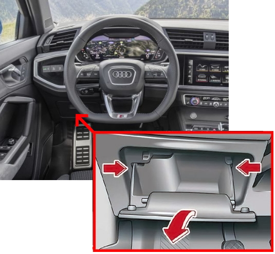 Доступ к блоку в салоне