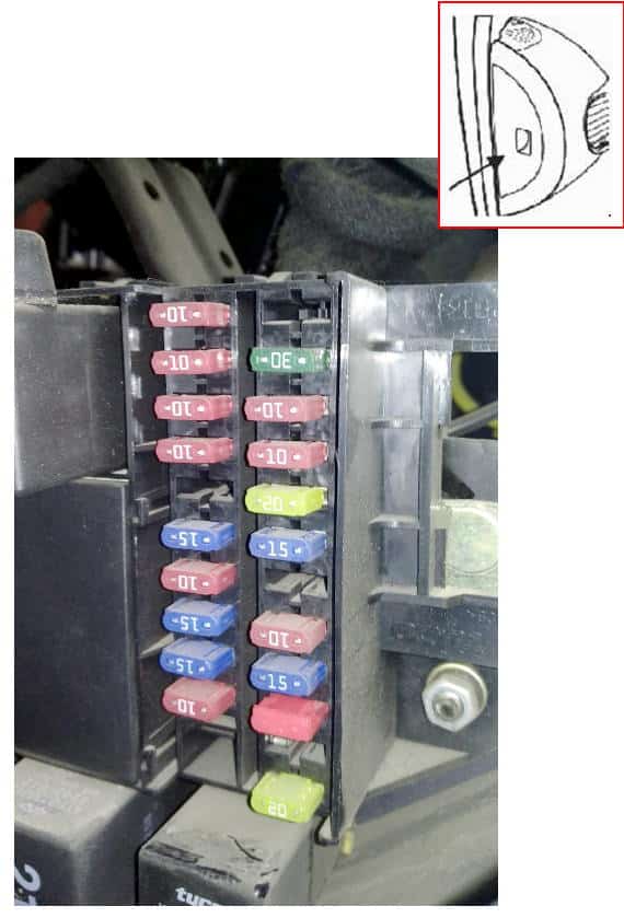 ФОто блока в салоне Чери Кимо