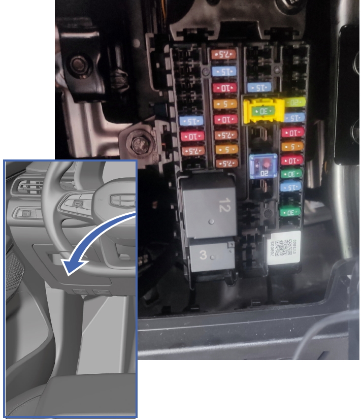 Блок в салоне