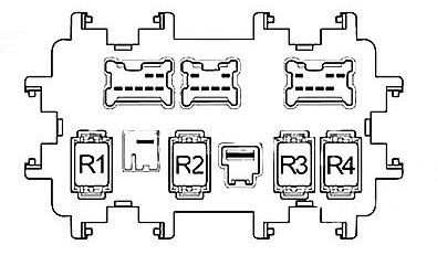 Схема блока реле