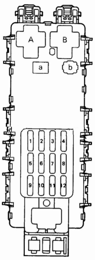 Схема блока в салоне
