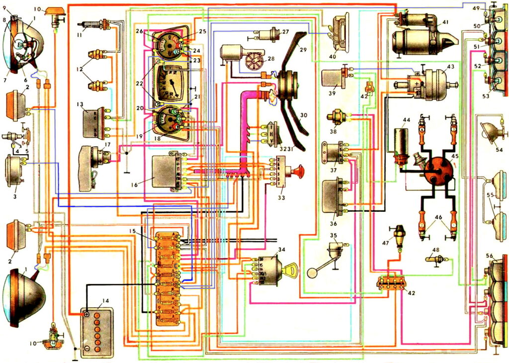 схема заз 968 м