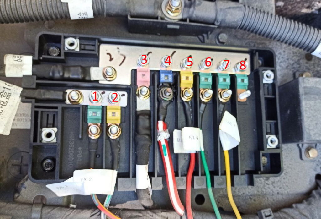 Схема блока на АКБ