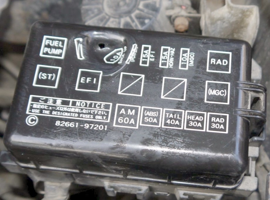 Схема с крышки блока