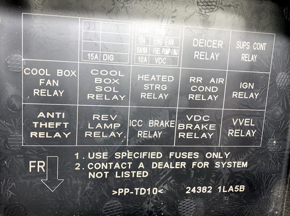 Схема блока с крышки