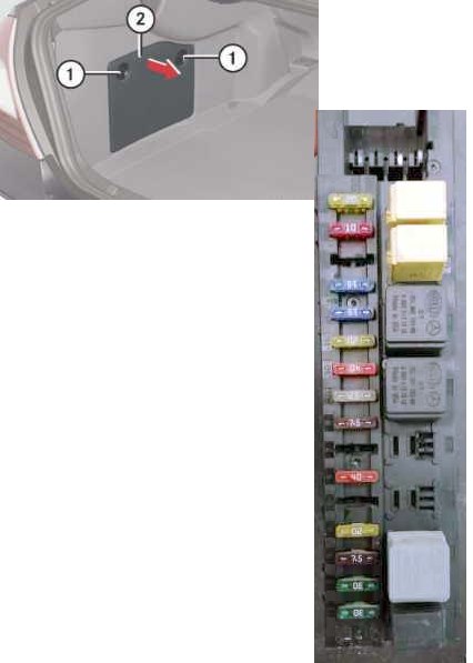 Блок в багажнике мерседес 211