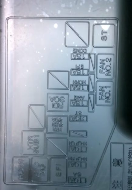 Схема с крышки