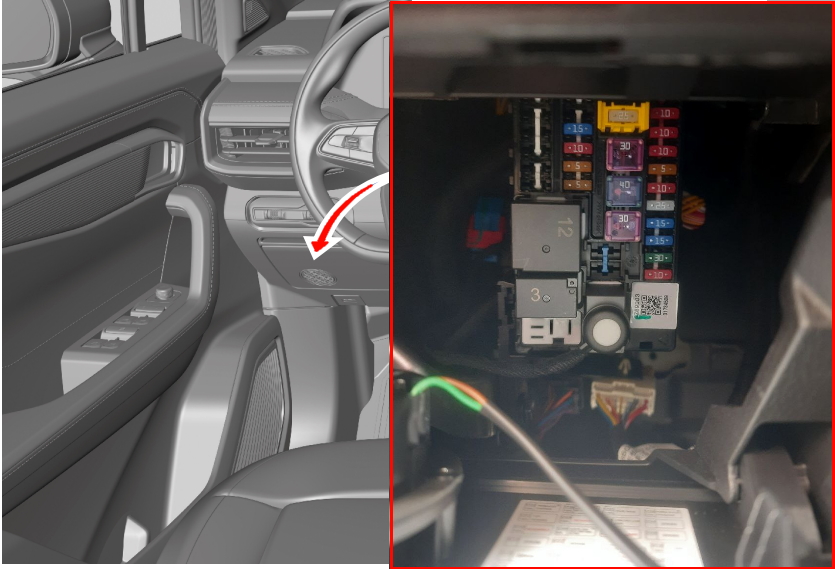 Блок в салоне