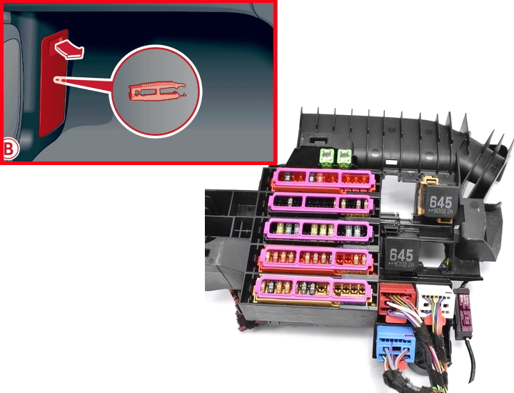 Расположение с правым рулём