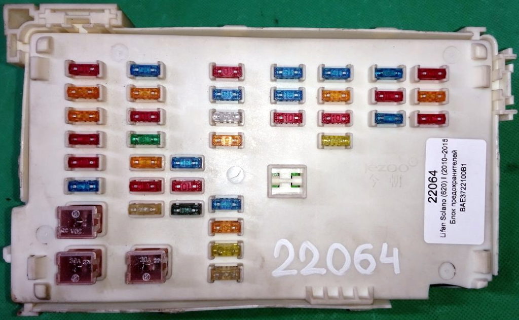 Фото блока предохранителей лифан солано