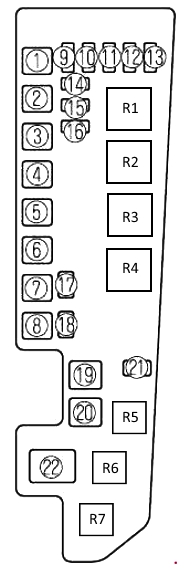 Схема блока под капотом 1