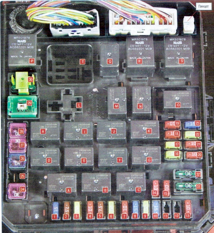 Схема блока под капотом