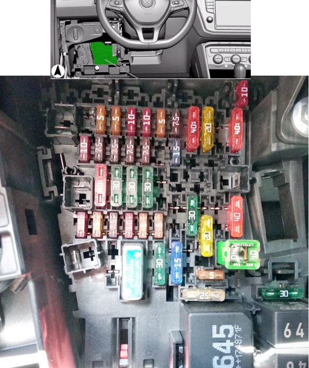 Фото блока в салоне