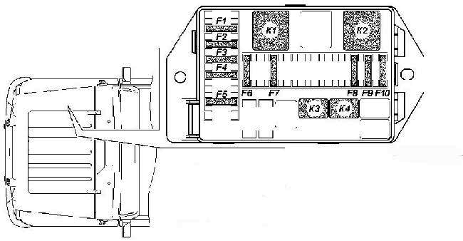 Схема дополнительного блока УАЗ Хантер