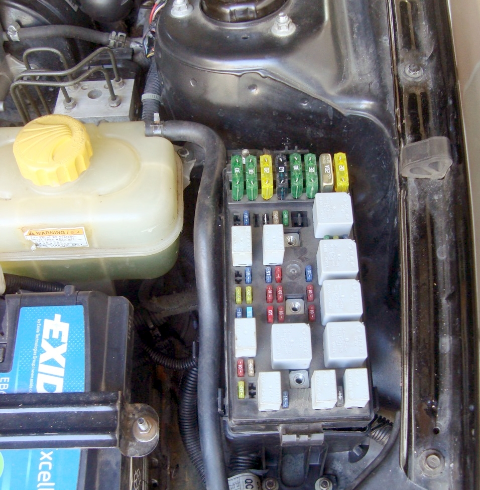 Фото блока под капотом