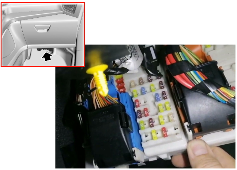 блок в салоне