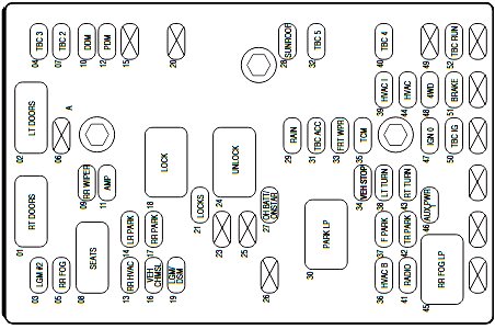 Схема блока в салоне 2