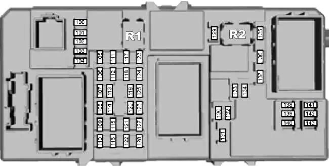 Схема блока в салоне 2 поколение