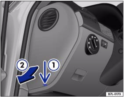 Доступ к блоку в салоне