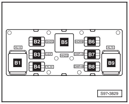 Схема блока с реле шкода октавия а5