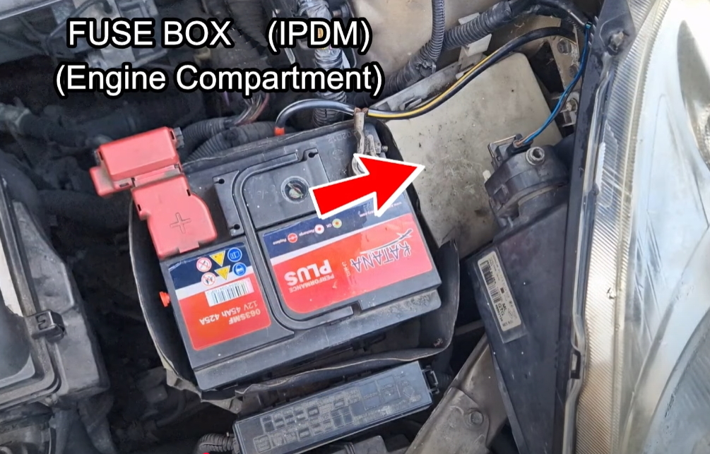 расположение блока под капотом