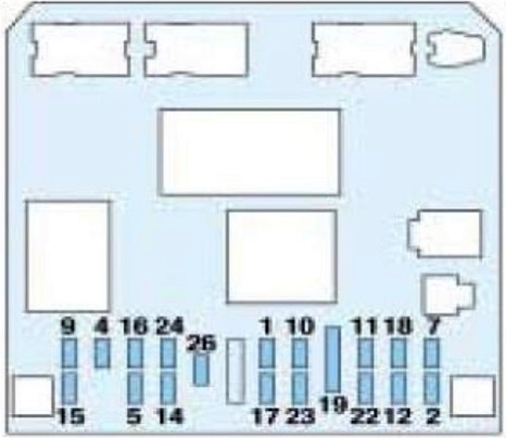 Схема блока в салоне вариант 2