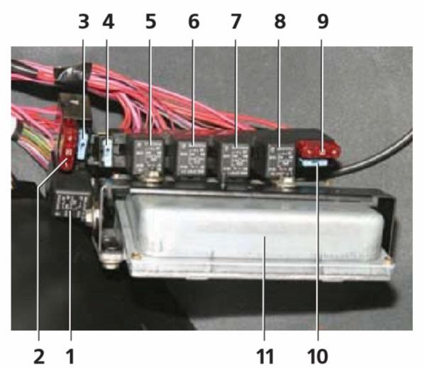 фото дополнительного блока с предохранителями в шевроле нива