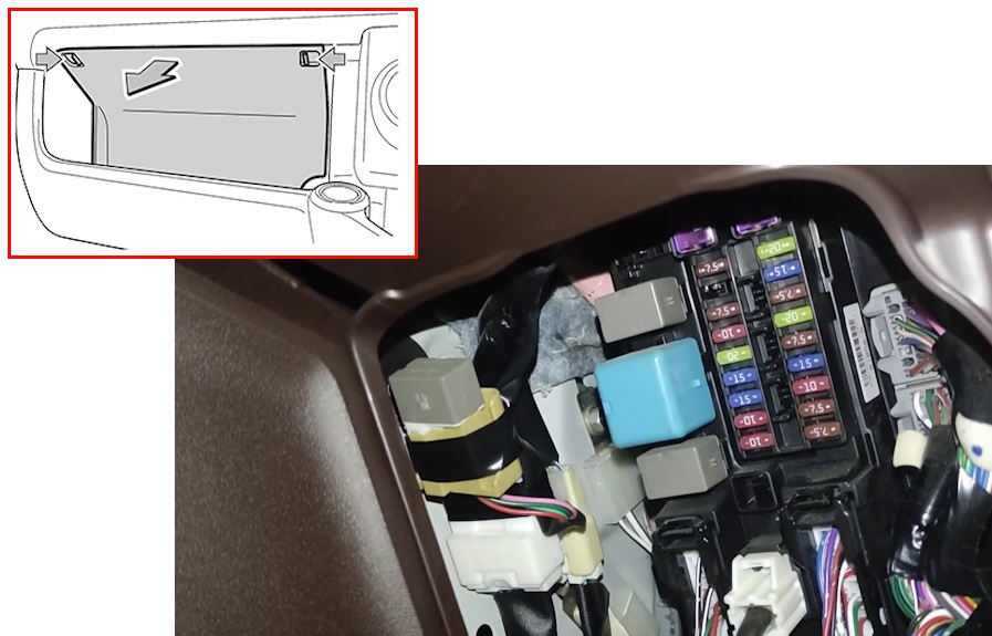 блок в салоне