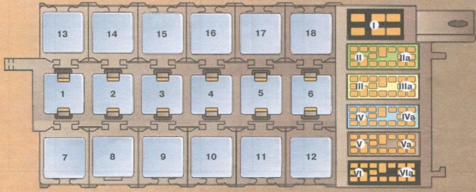 Audi 80 90 блок в салоне