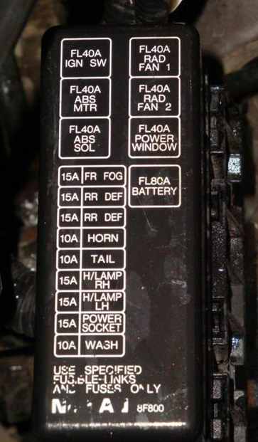 Блок под капотом Primera P11 вариант 1