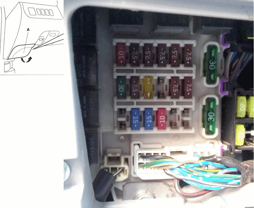 Блок в салоне