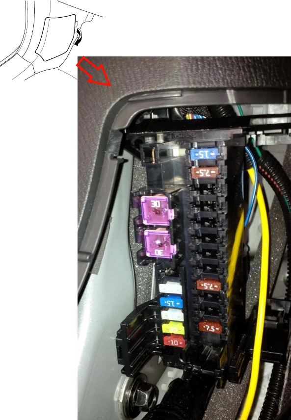 Блок в салоне мазда 6 gj