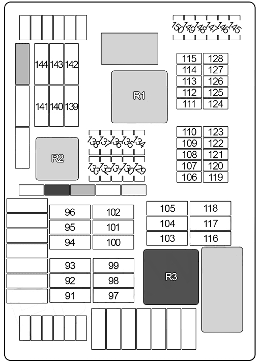 Схема блока в багажнике х6 е71