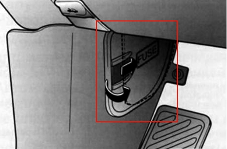 Доступ к блоку под панелью