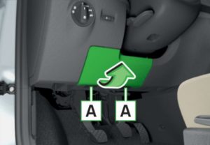 Доступ к блоку в салоне