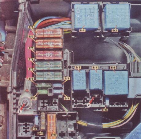 Схема блока под капотом логан 2