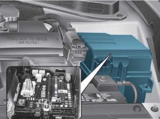 Основной блок под капотом