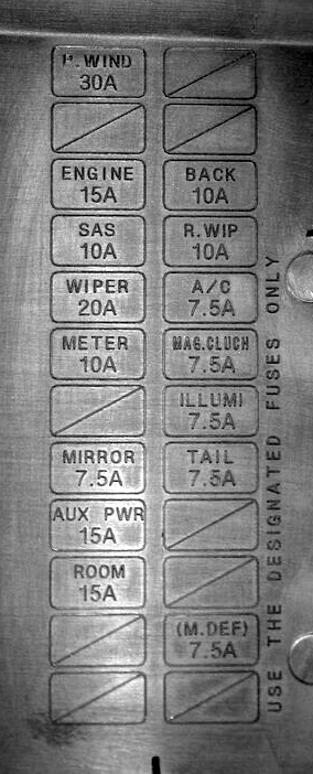 Пример схемы с крышки блока