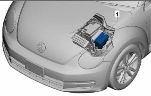 Расположение блока с предохранителями под капотом