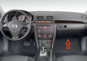 Расположение блока в салоне